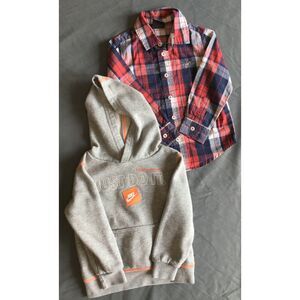 2T Bundle Wrangler Shirt and Nike Hoodie